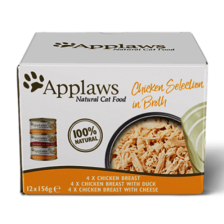 Applaws konzerva Cat Multipack Kuřecí výběr 12x156g DMT 09/24