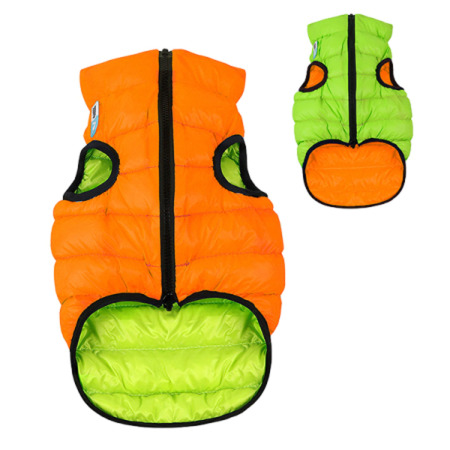 AiryVest bunda pro psy oranžová/zelená