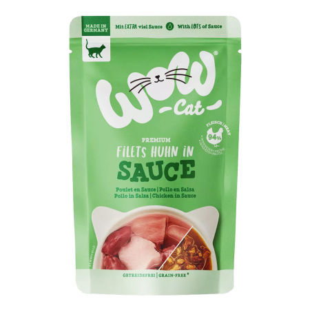 WOW Cat kapsička Sauce Kuřecí Adult 85g