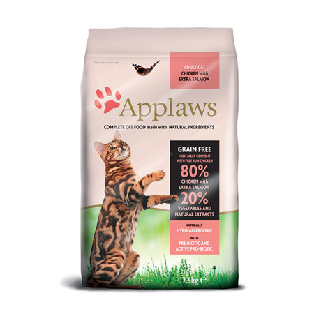 Applaws granule Cat Adult Kuře s lososem 7,5kg - poškozené balení