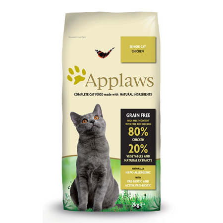 Applaws granule Cat Senior Kuře 2kg - poškozené balení