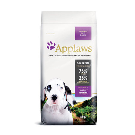 Applaws granule Dog Puppy Large Breed Kuře 15kg - poškozené balení