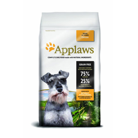 Applaws granule Dog Senior Kuře 7,5kg - poškozené balení