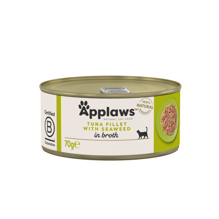 Applaws konzerva Cat Tuňák s mořskými řasami  70g