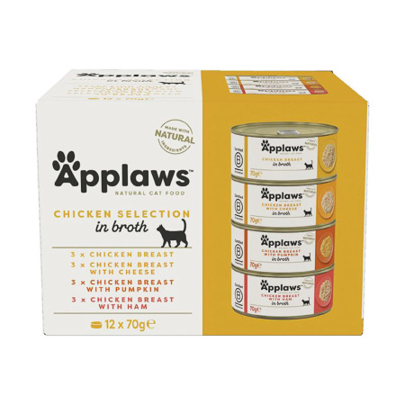 Applaws konzerva Cat Multipack Kuřecí 12x70g - poškozená karbice