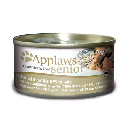 Applaws konzerva Cat Senior Jelly Tuňák se sardinkami 70g