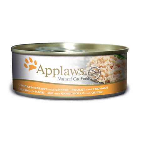 Applaws konzerva Cat Kuřecí prsa se sýrem 156g