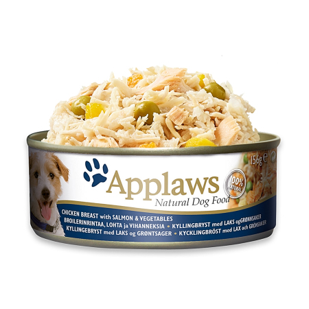 Applaws konzerva Dog Kuře, losos a zelenina 156g (změna na RD-APTT3034)