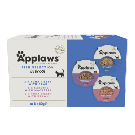Applaws miska Cat Pot Multipack Rybí výběr 8x60g