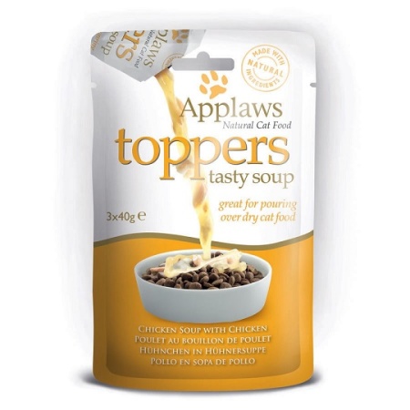 Applaws toppers Cat kuřecí polévka s Kuřetem 3x40g