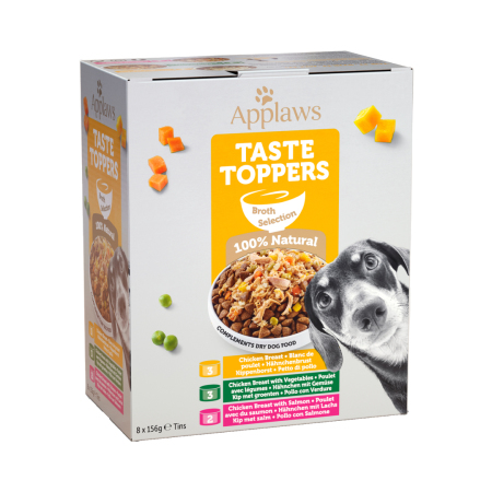 Applaws konzerva Dog Taste Toppers Broth Multipack 8x156g