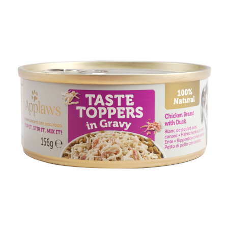 Applaws konzerva Dog Taste Toppers Gravy Kuře s kachnou 156g