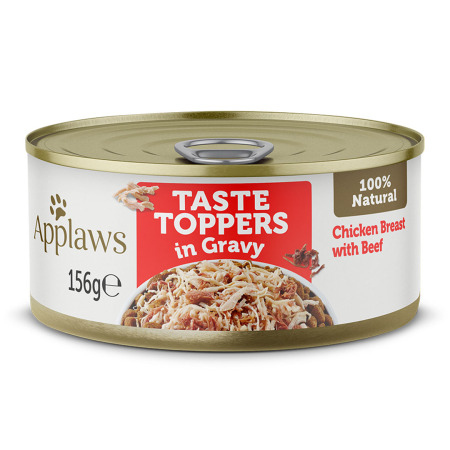 Applaws konzerva Dog Taste Toppers Gravy Kuře s hovězím 156g