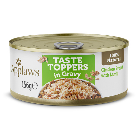 Applaws konzerva Dog Taste Toppers Gravy Kuře s jehněčím 156g