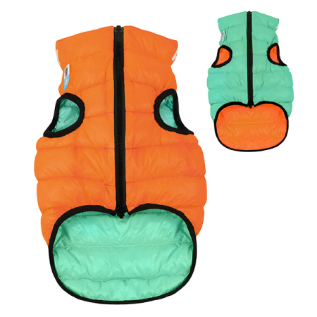 AiryVest Lumi bunda pro psy luminiscenční/oranžová   S 35