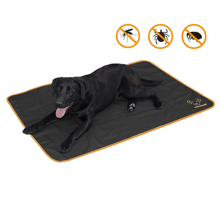 Bodyguard antiparazitní deka pro psy 120 x 80 cm - černá