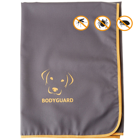 Bodyguard antiparazitní deka pro psy 120 x 80 cm - šedá