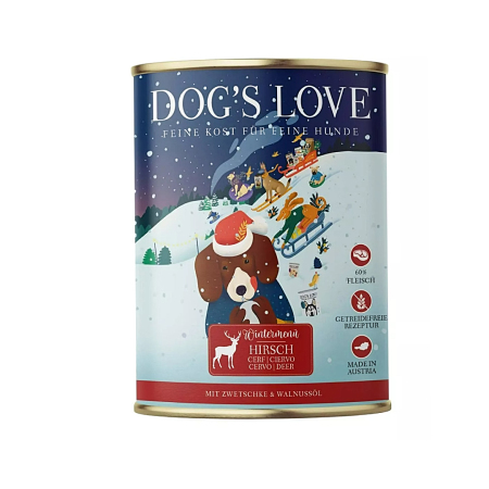 Dog's Love konzerva LIMITED vánoční edice Jelen 400g 