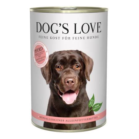 Dog's Love konzerva Hypoallergenic Koňské 400g