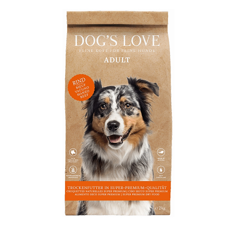 Dog's Love granule Hovězí Adult  2kg