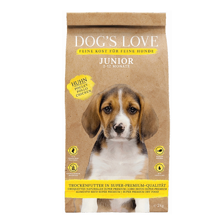Dog's Love granule Kuře Junior  2kg
