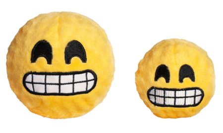 Faball pískací míček  Emoji zubatý úsměv 9cm