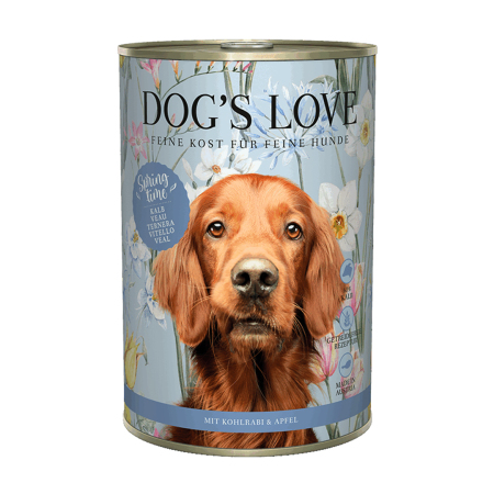 Dog's Love konzerva LIMITED jarní edice Telecí 400g 