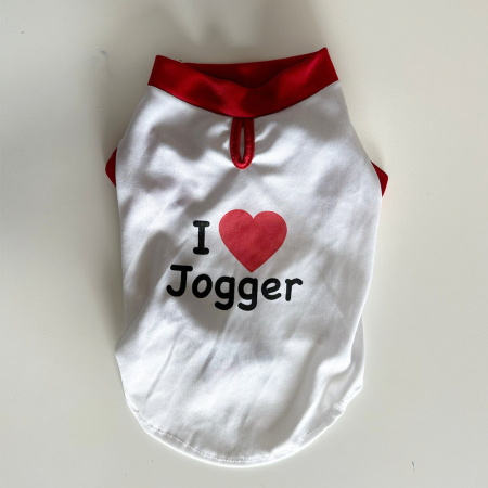 Letní obleček "I Love Jogger" vel. 28cm bílý 