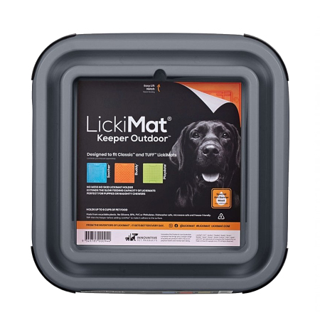 LickiMat Playdate fialová + Keeper Outdoor šedý + arašídovka ZDARMA