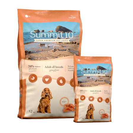 SUMMIT 10 Grain Free Adult Dog Losos 12kg + 3kg ZDARMA