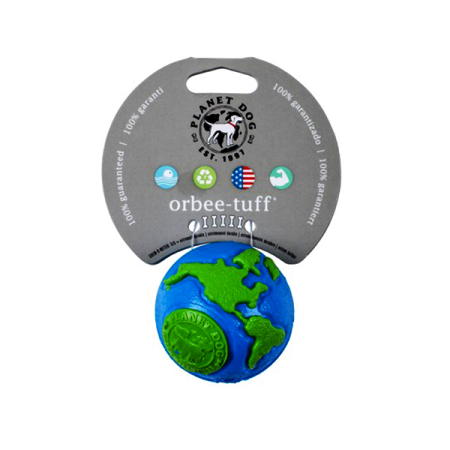 Orbee-Tuff Ball Zeměkoule modro/zelená   S 5,5cm