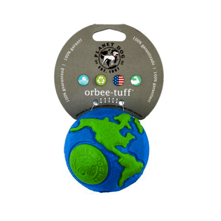 Orbee-Tuff Ball Zeměkoule modro/zelená  M 7cm