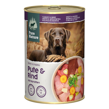 Pure Nature Dog Adult konzerva Krůtí a Hovězí