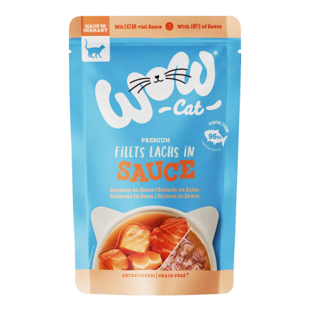 WOW Cat kapsička Sauce Losos Adult 85g