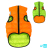 AiryVest bunda pro psy oranžová/zelená L 65