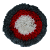 AFP Dig It Fluffy čmuchací kobereček kruh šedo-červený