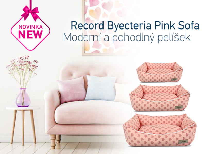 Pelíšek Record Byecteria Pink Sofa