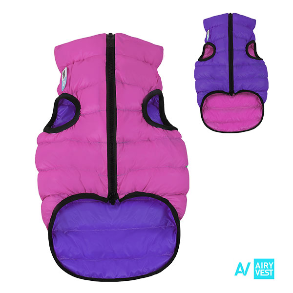 Airy Vest bunda pro psy růžová/fialová    XS 22
