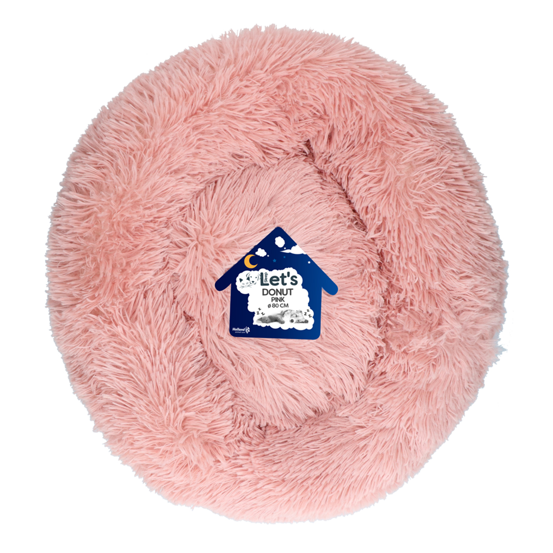 Let´s Sleep Donut pelíšek růžový  80cm