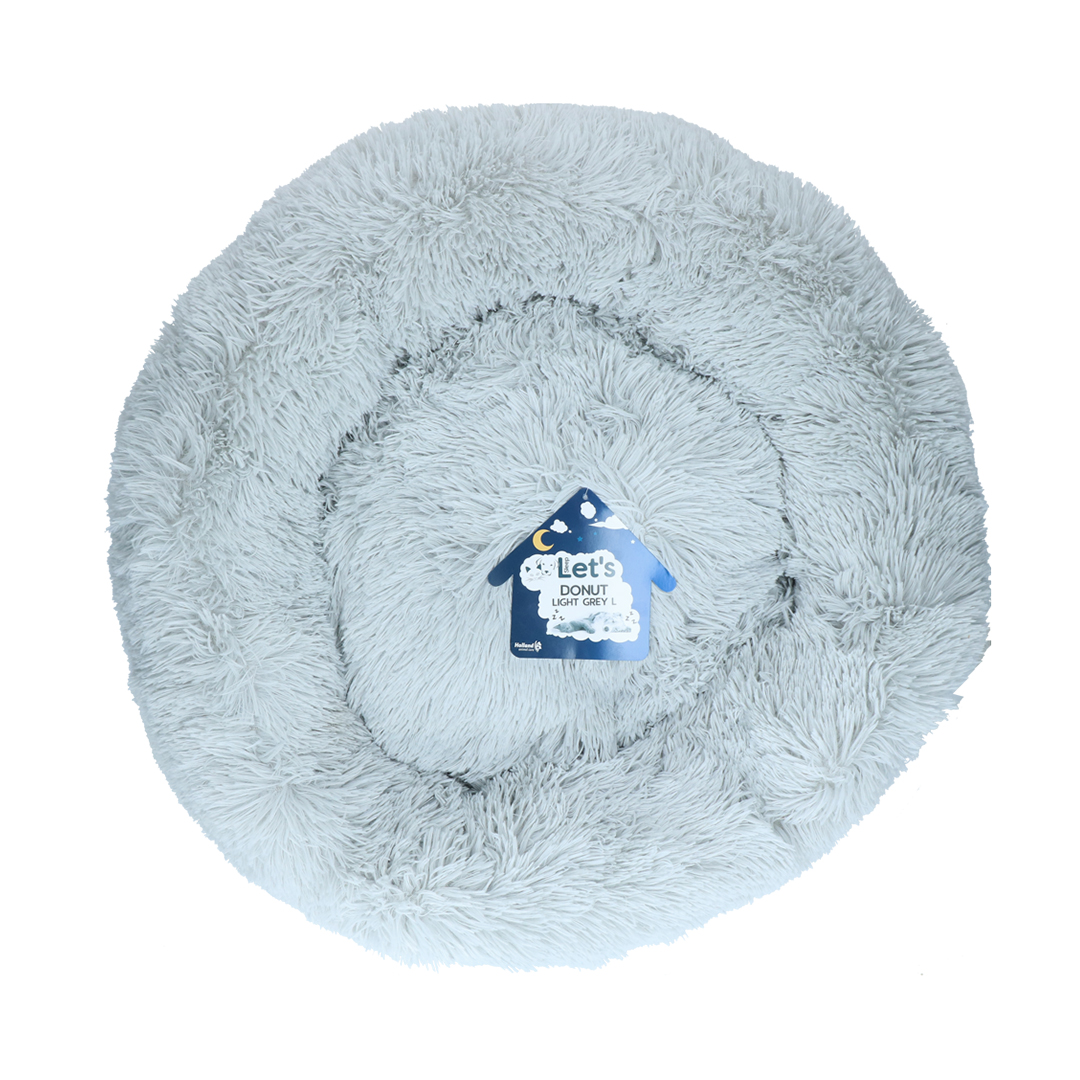 Let´s Sleep Donut pelíšek světle šedý  60cm